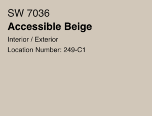 Sherwin Williams Accessible Beige color swatch